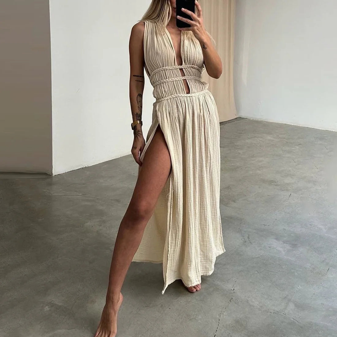 Afra | Vestido Largo Sin Mangas
