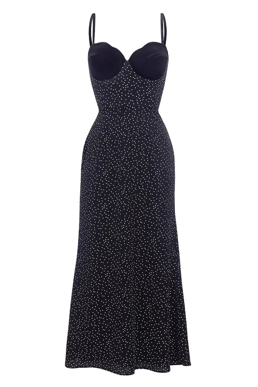 Aria | Vestido Midi Negro