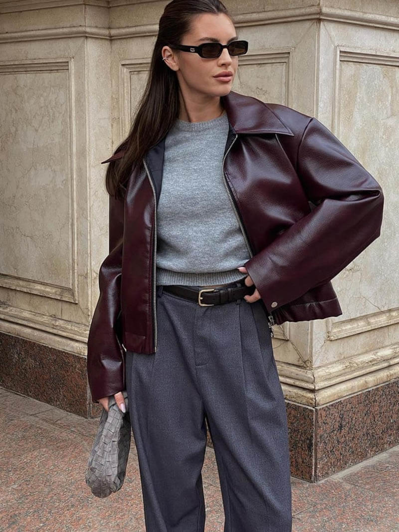 Inaya | Bomber Cuero