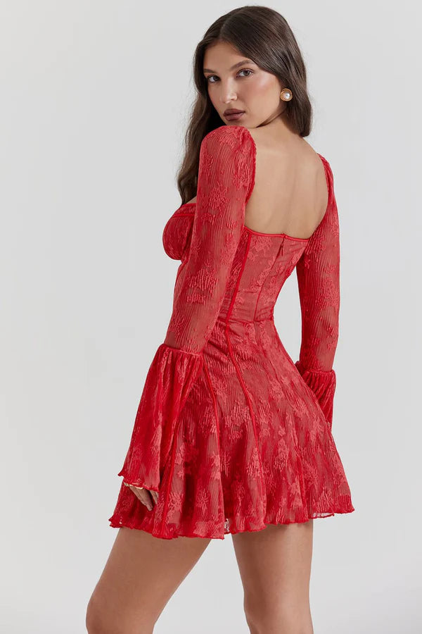 Analissa | Vestido Vintaje Con Corsé Y Lazo