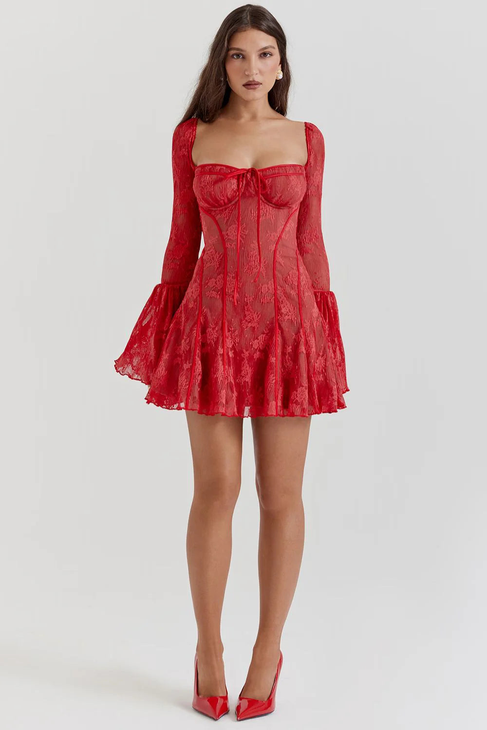 Analissa | Vestido Vintaje Con Corsé Y Lazo