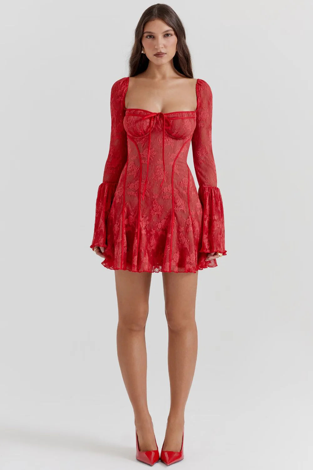 Analissa | Vestido Vintaje Con Corsé Y Lazo