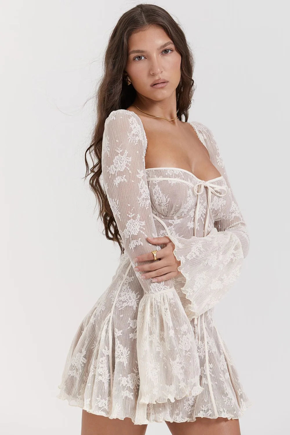 Analissa | Vestido Vintaje Con Corsé Y Lazo