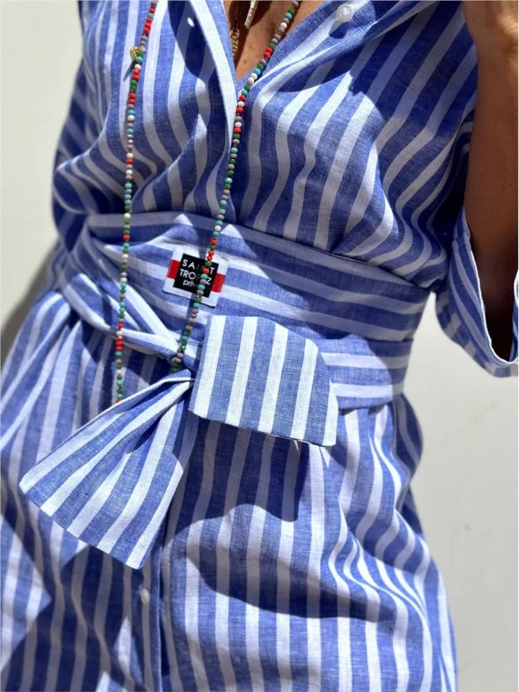 Gema | Vestido de rayas, ligero y con estilo