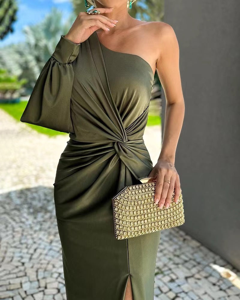 Évora | Vestido Largo De Satén
