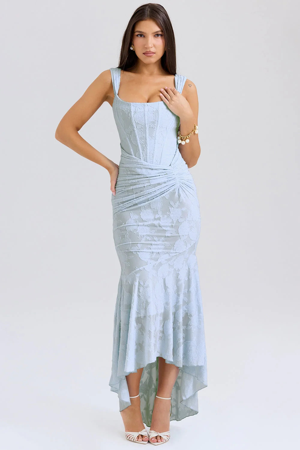 Cesca | Vestido Largo Con Corsé