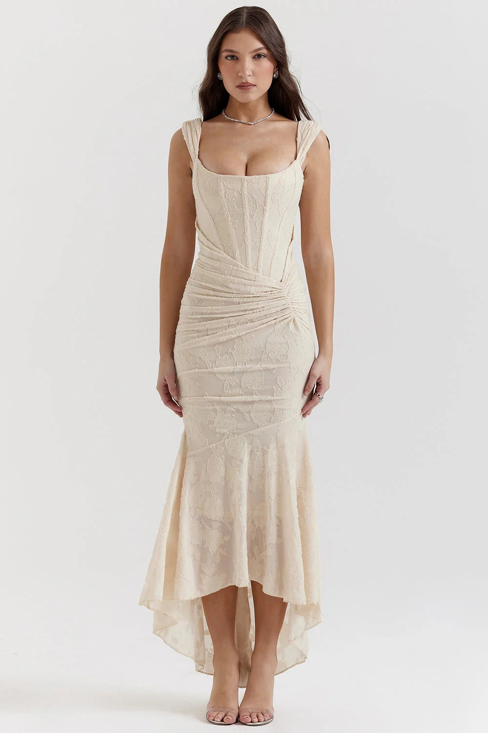 Cesca | Vestido Largo Con Corsé