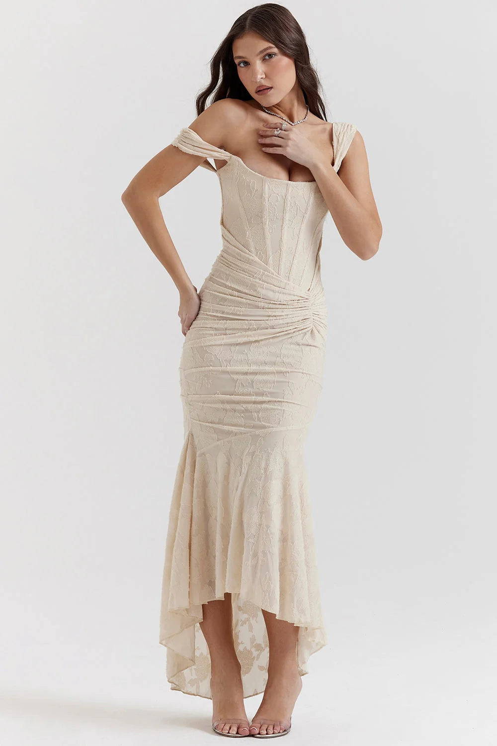 Cesca | Vestido Largo Con Corsé