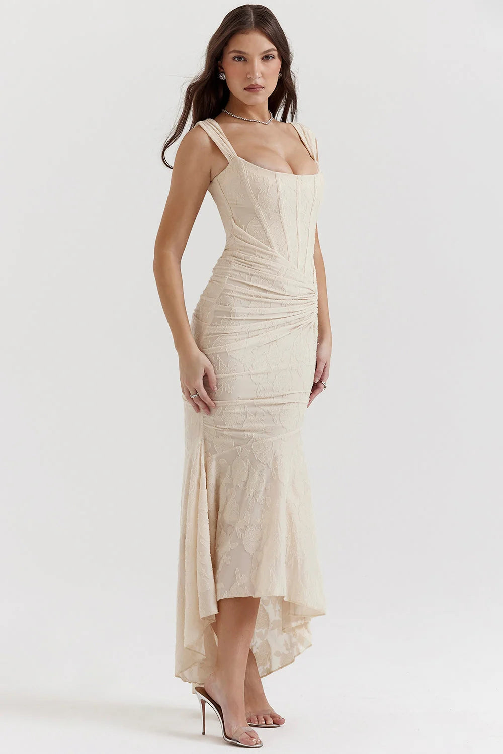 Cesca | Vestido Largo Con Corsé