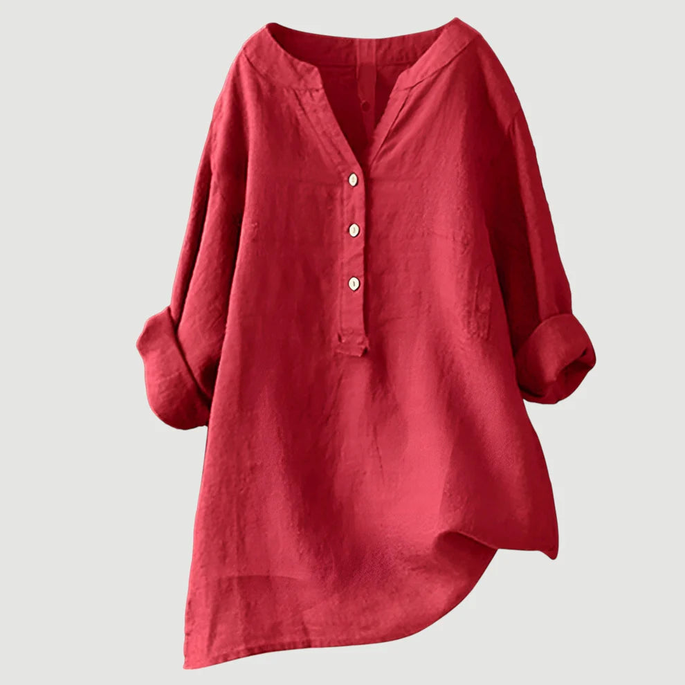 Alba | Camisa de Lino Fresca y Relajada