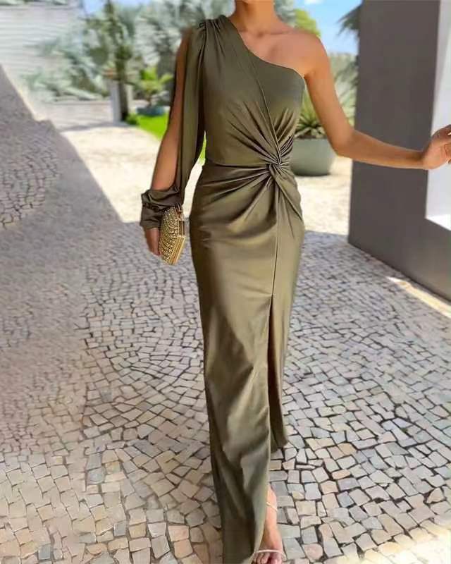 Évora | Vestido Largo De Satén