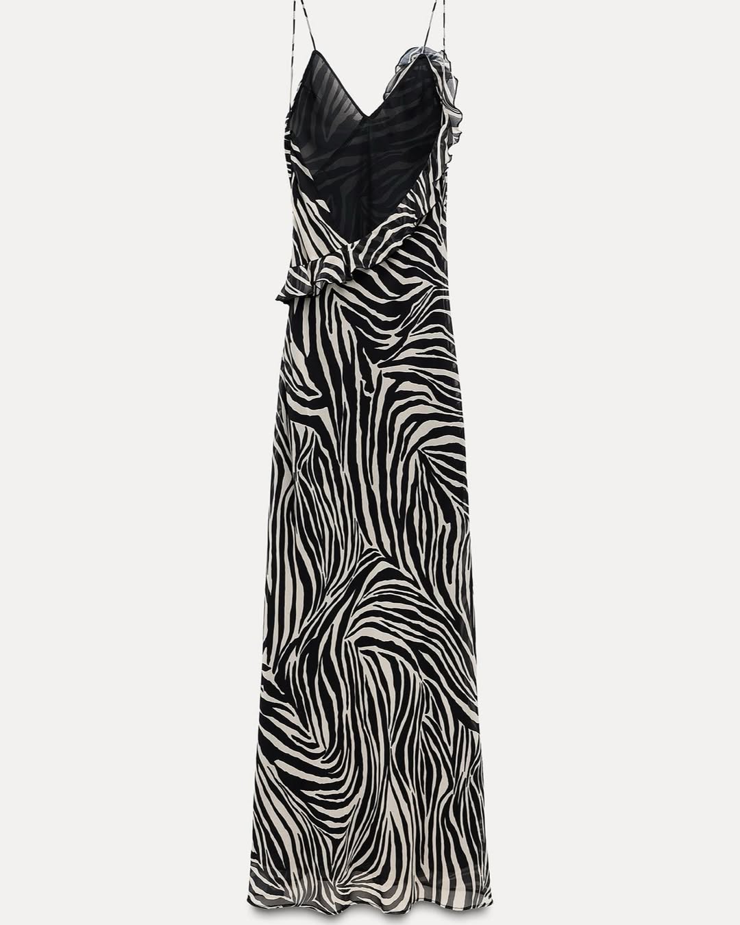 Lucia | Vestido Satinado con Estampado de Cebra