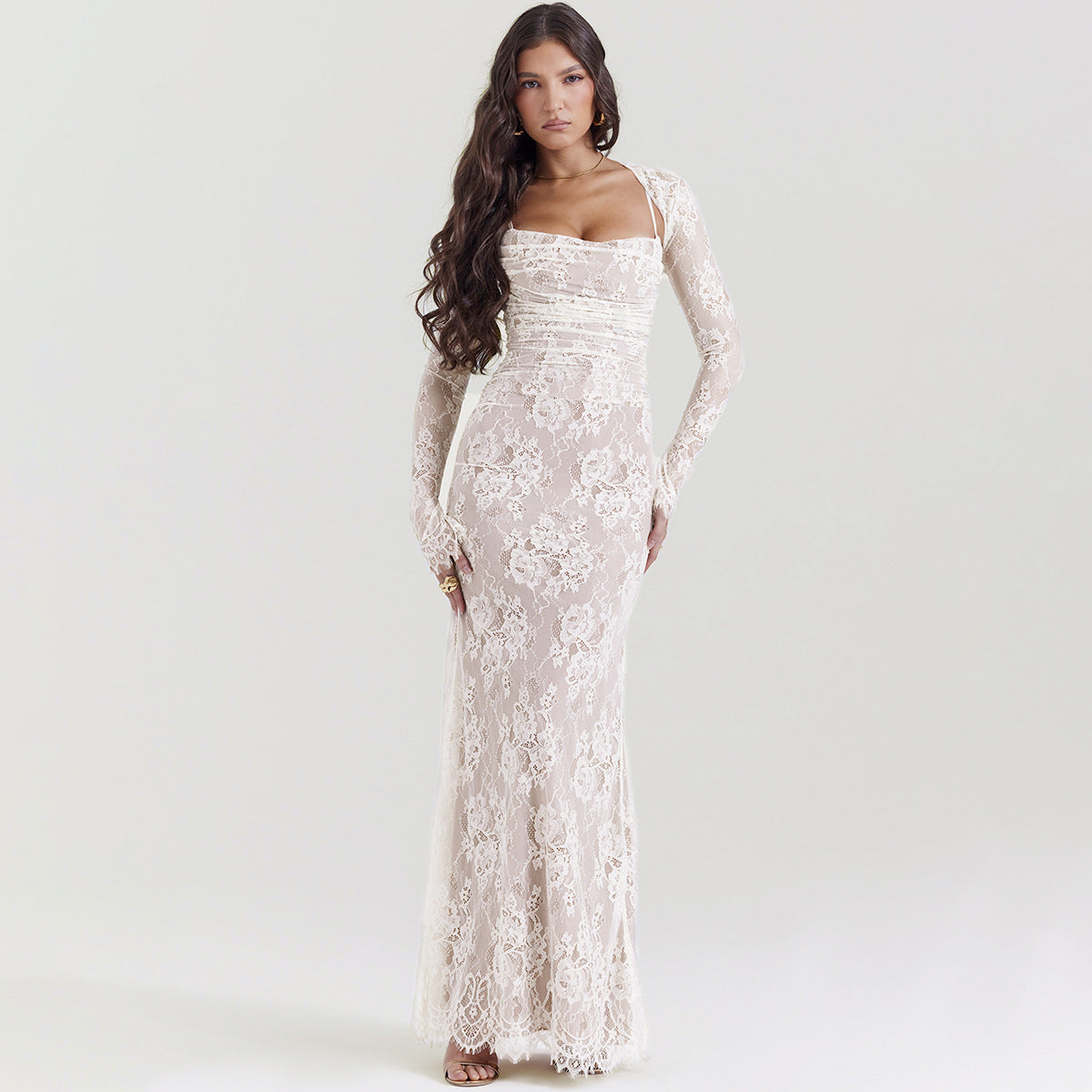 Niza | Vestido Largo De Encaje