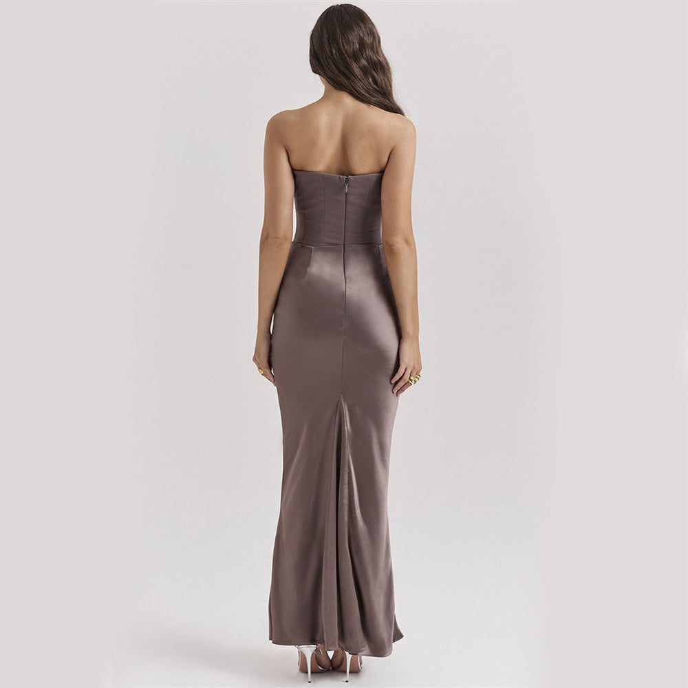 Dalia | Vestido Largo De Satén