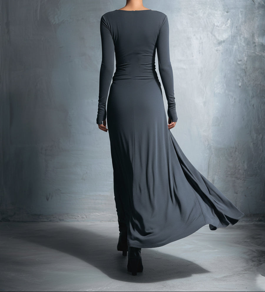 Vittoria · Vestido Largo con Lazo Lateral