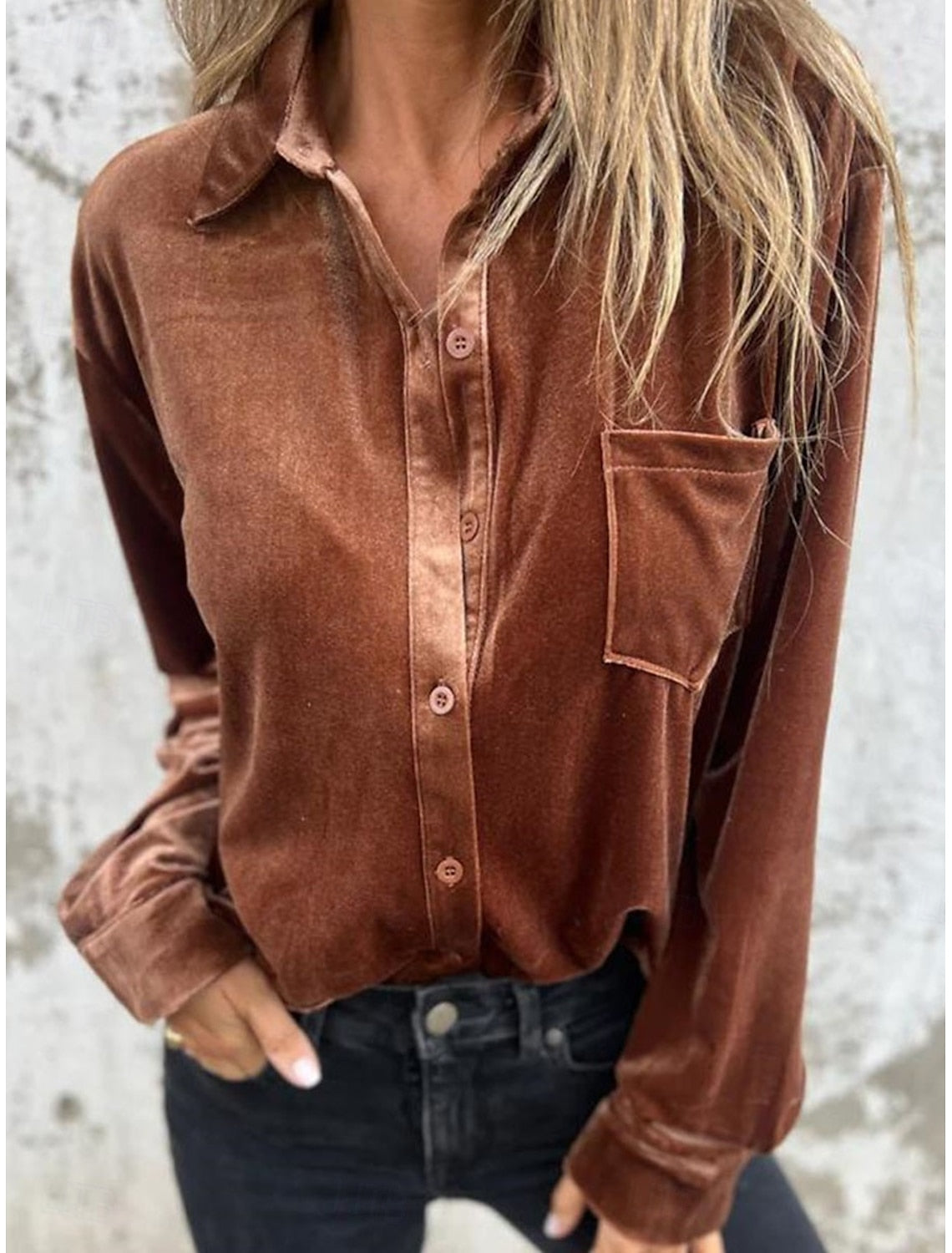 Graciela | Camisa De Terciopelo