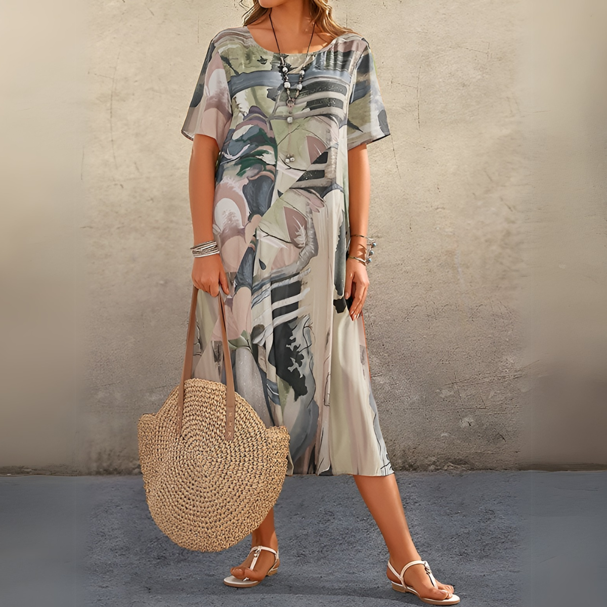 Crystel | Vestido floral fluido y elegante