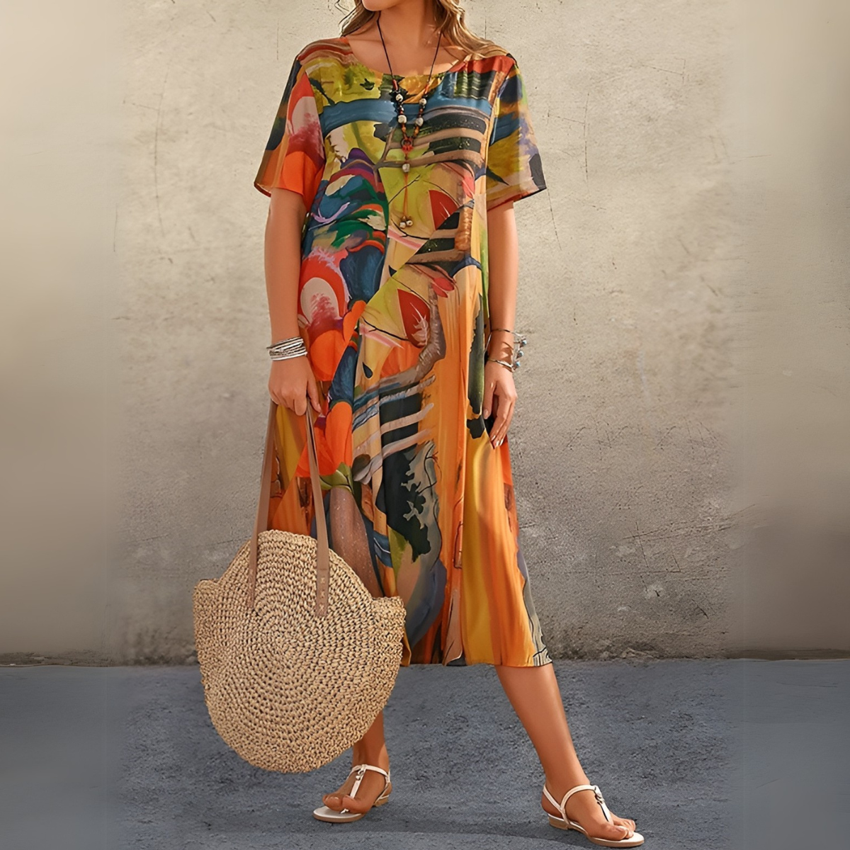 Crystel | Vestido floral fluido y elegante