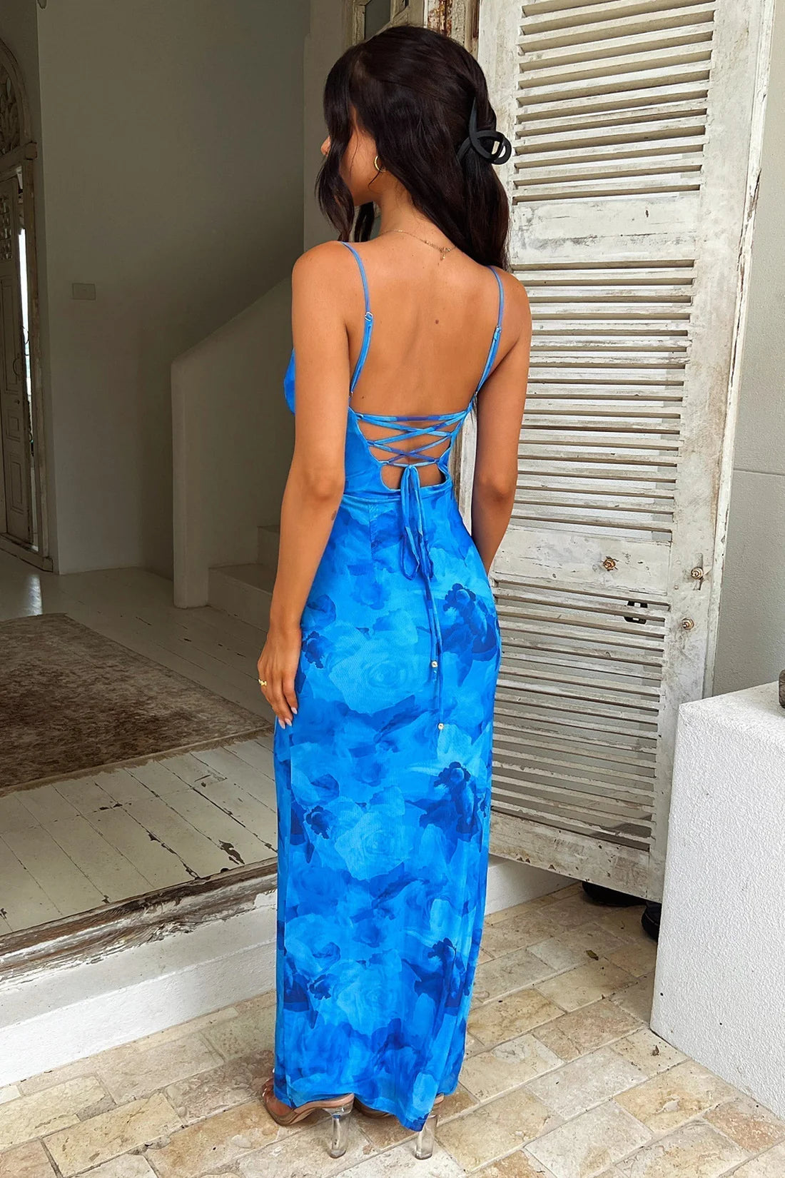 Leah | Vestido Largo Estampado