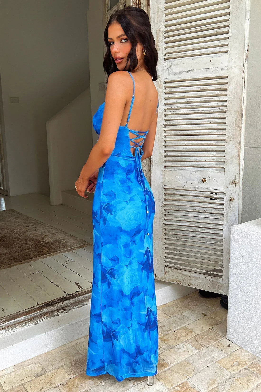 Leah | Vestido Largo Estampado
