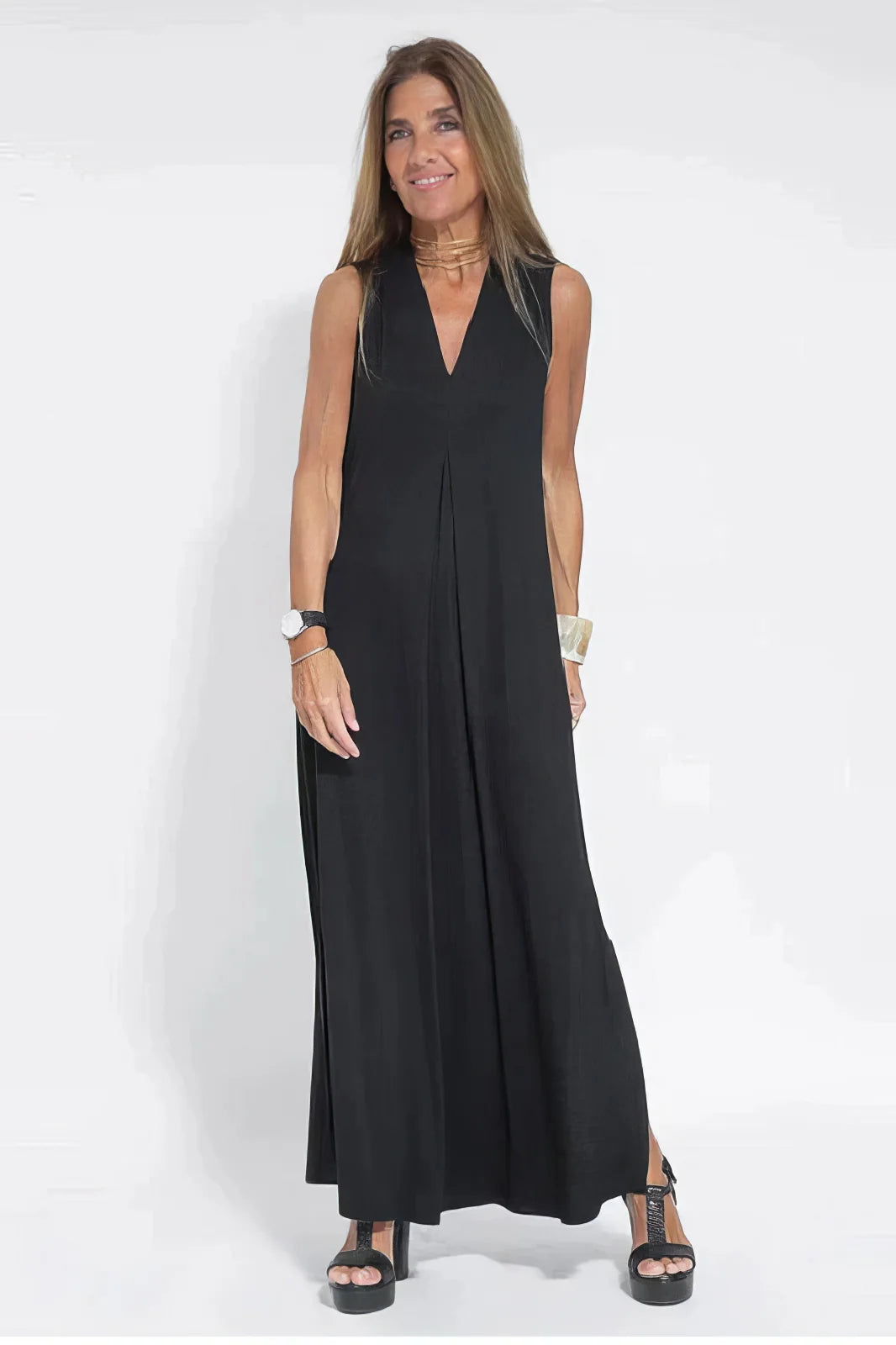Vestido Largo Elegante + Cárdigan a Juego de REGALO