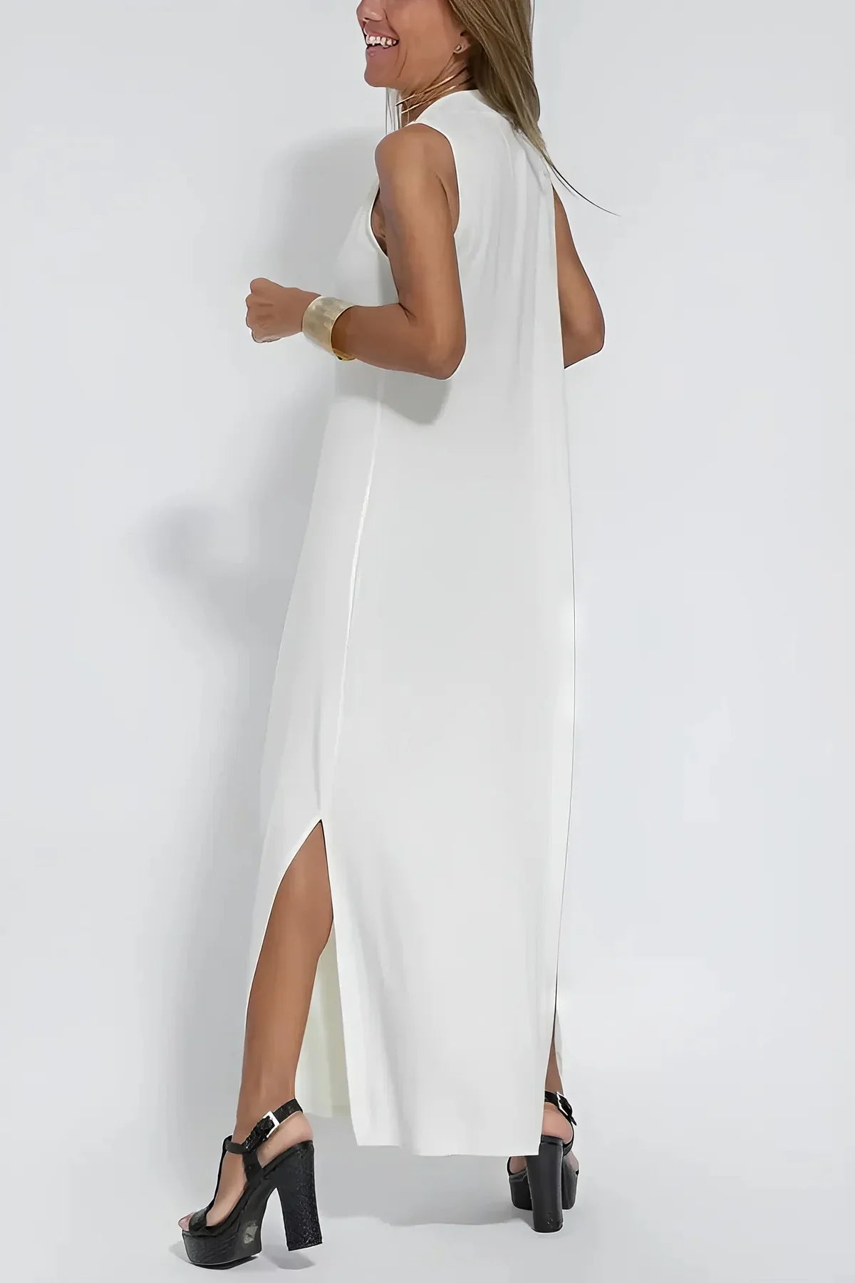 Vestido Largo Elegante + Cárdigan a Juego de REGALO