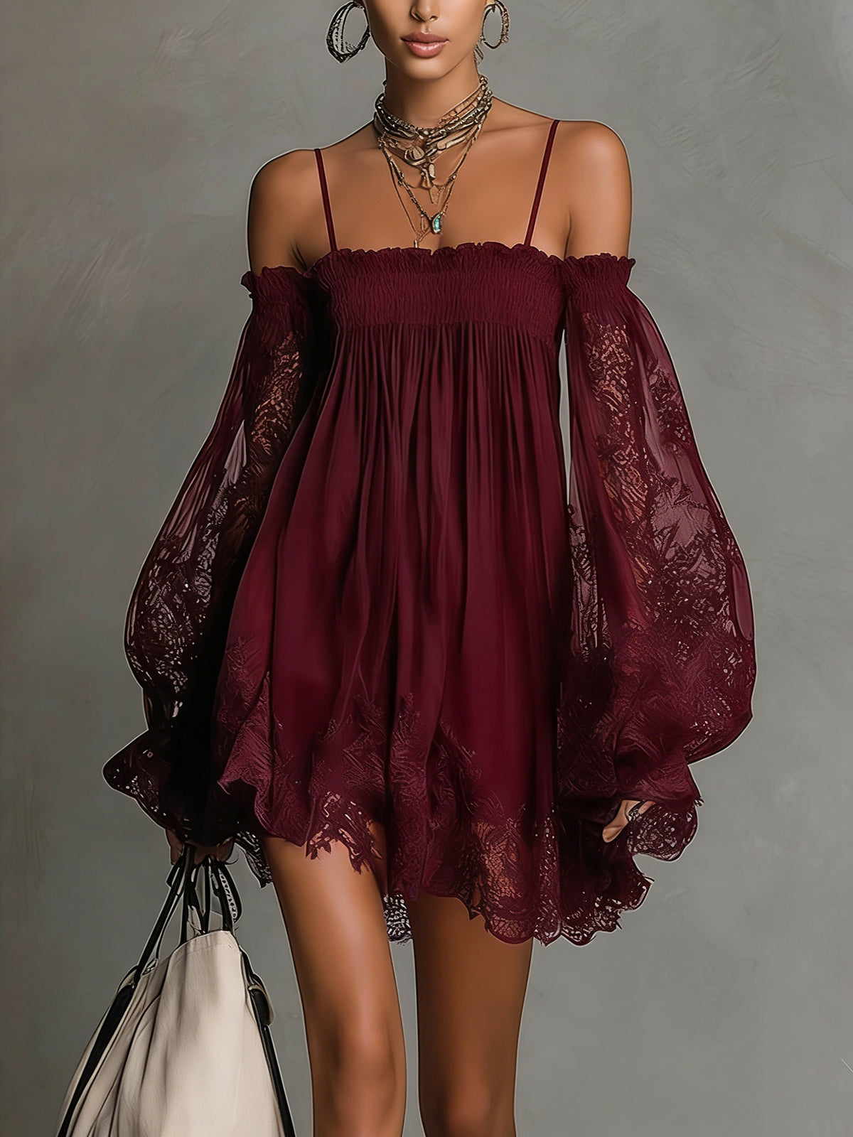 Noemi • Vestido Mini Hombros al Descubierto