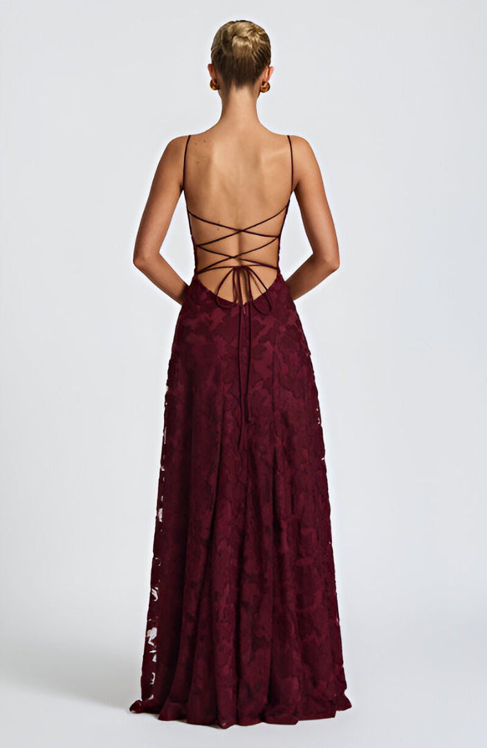 Francisa | Vestido Largo con Corsé de Encaje
