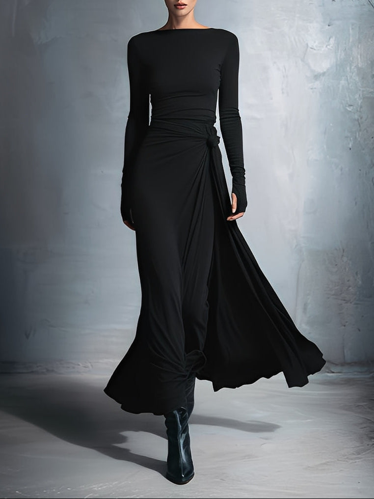 Vittoria · Vestido Largo con Lazo Lateral