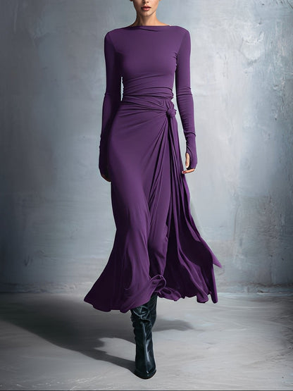 Vittoria · Vestido Largo con Lazo Lateral