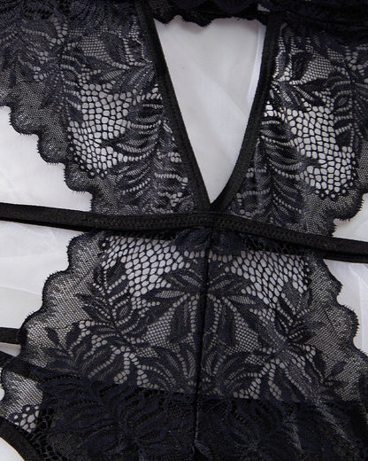 Jade™ | Elegante Kanten Teddy met Hartvormige Ringdetails
