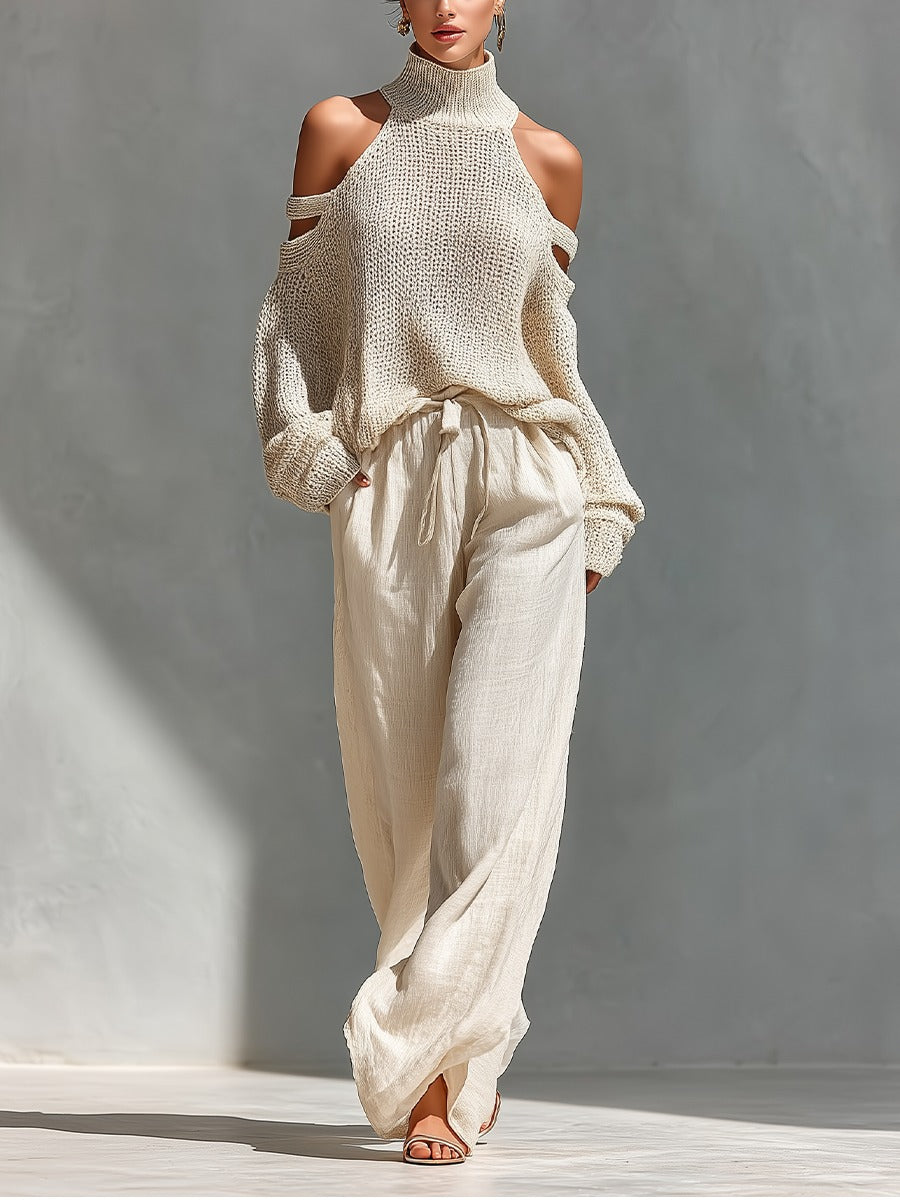 Camilla • Conjunto Moderno de Punto y Lino