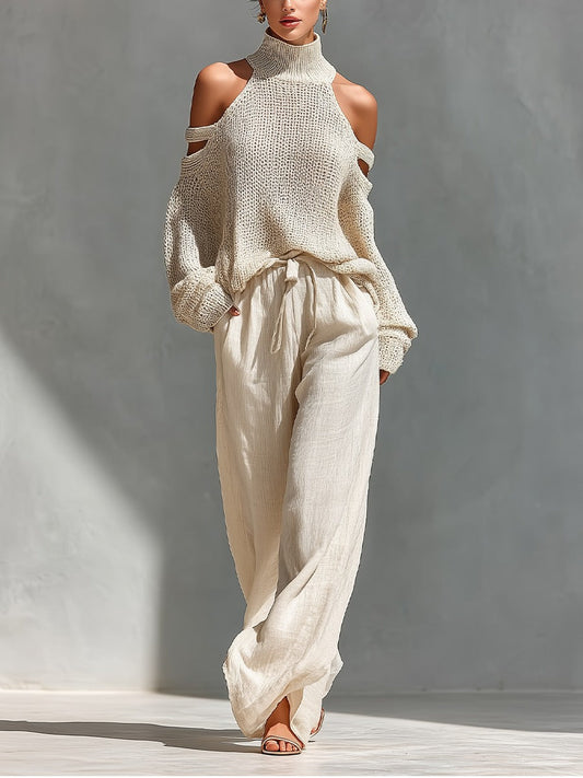 Camilla • Conjunto Moderno de Punto y Lino
