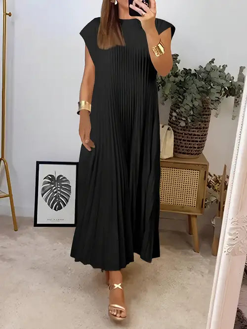 Paula | Vestido plisado, ligero y refinado