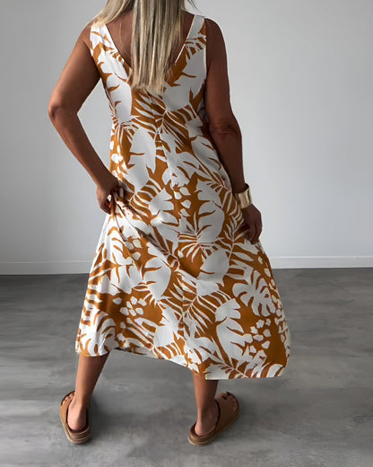 Monica| Vestido elegante sin mangas