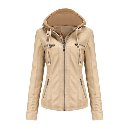 Jimena | Chaqueta de Piel con Capucha