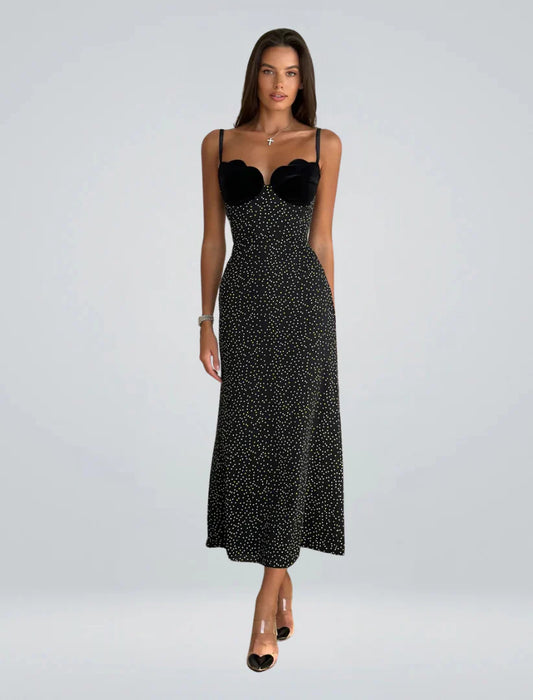 Aria | Vestido Midi Negro