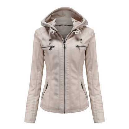 Jimena | Chaqueta de Piel con Capucha