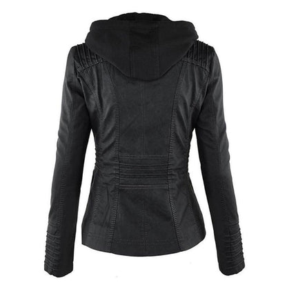Jimena | Chaqueta de Piel con Capucha