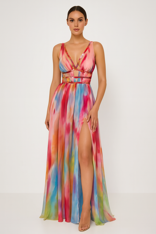 Freya | Vestido Efecto Pintado