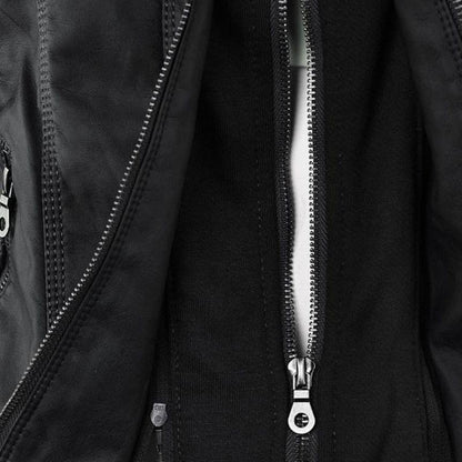 Jimena | Chaqueta de Piel con Capucha
