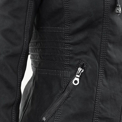 Jimena | Chaqueta de Piel con Capucha