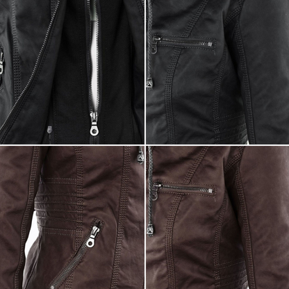 Jimena | Chaqueta de Piel con Capucha