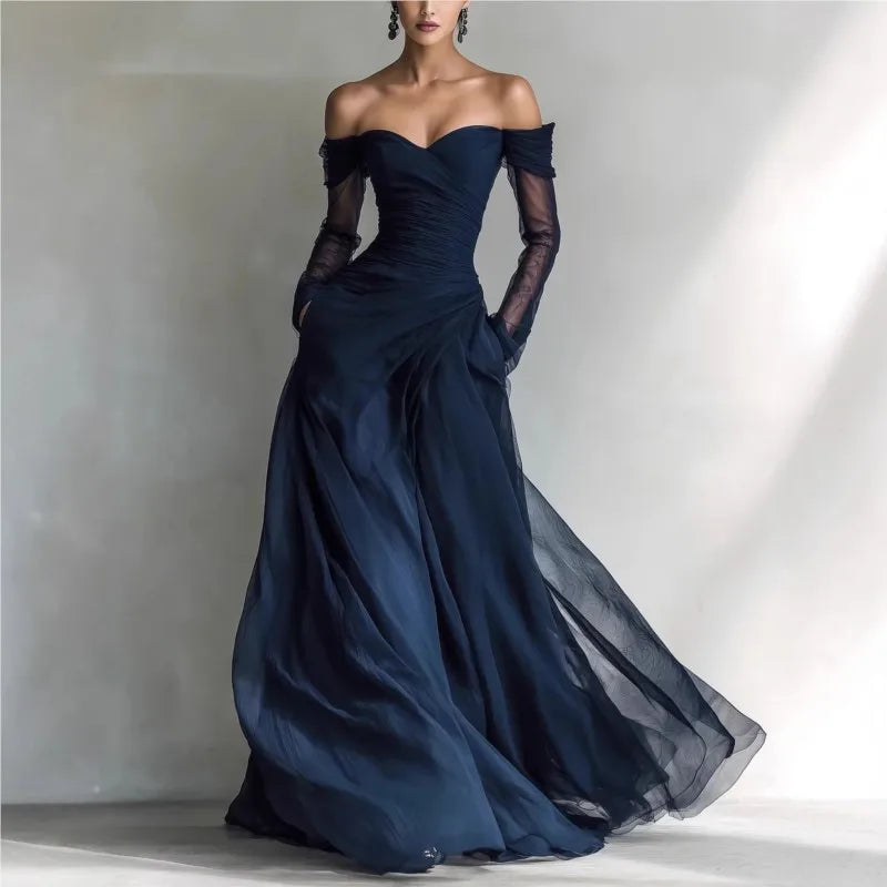 Eleonora • Vestido Largo con Hombros al Aire