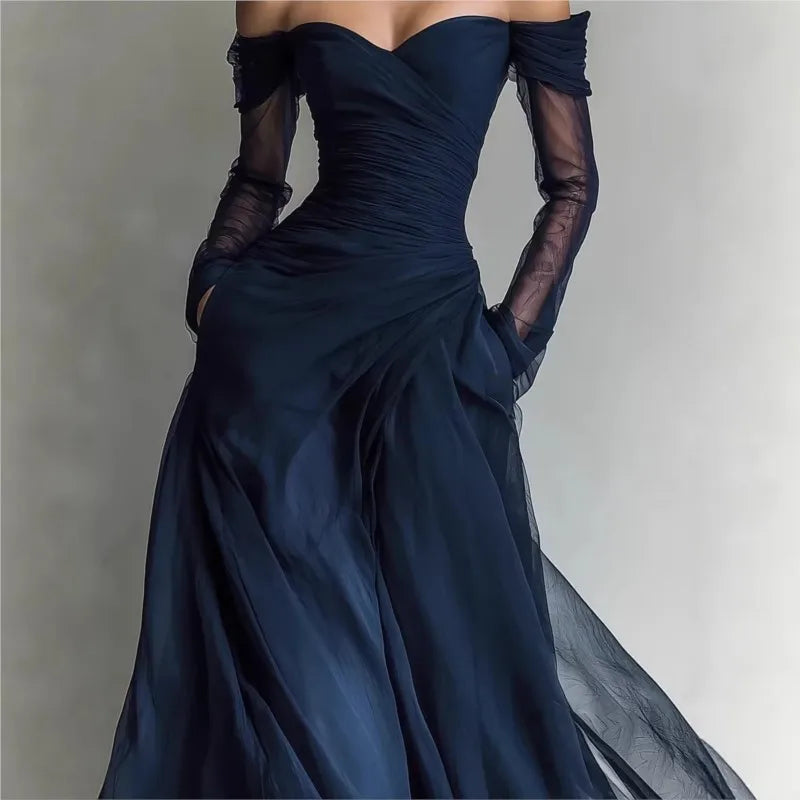 Eleonora • Vestido Largo con Hombros al Aire