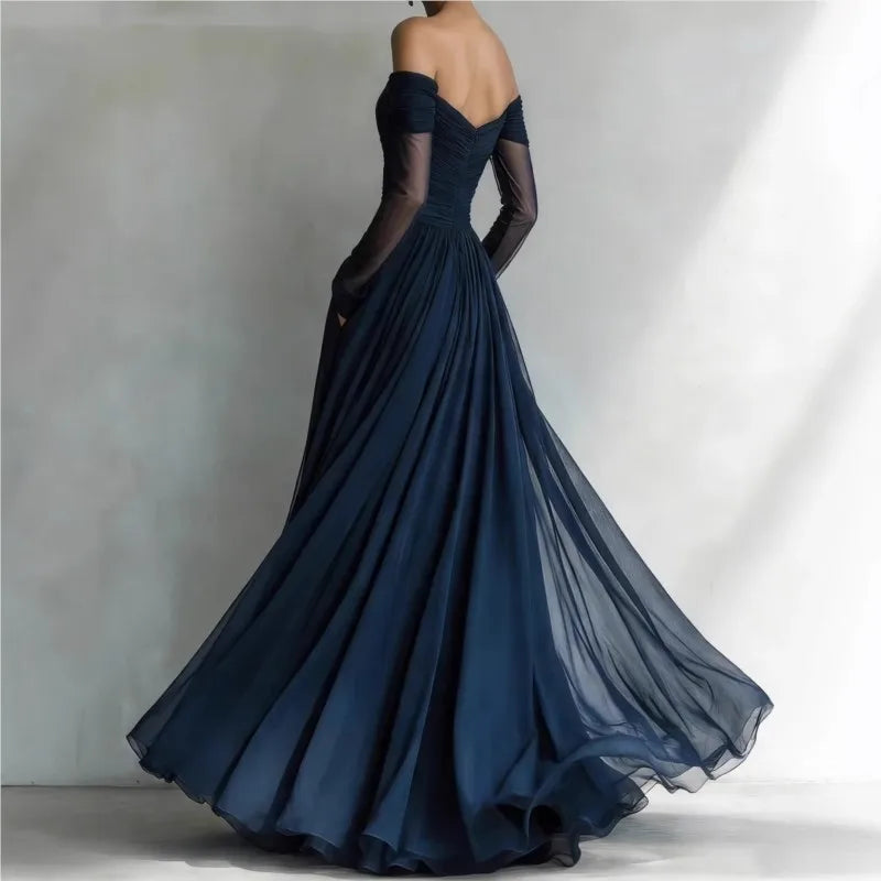 Eleonora • Vestido Largo con Hombros al Aire