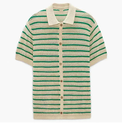 Noe | Polo Con Botones De Rayas