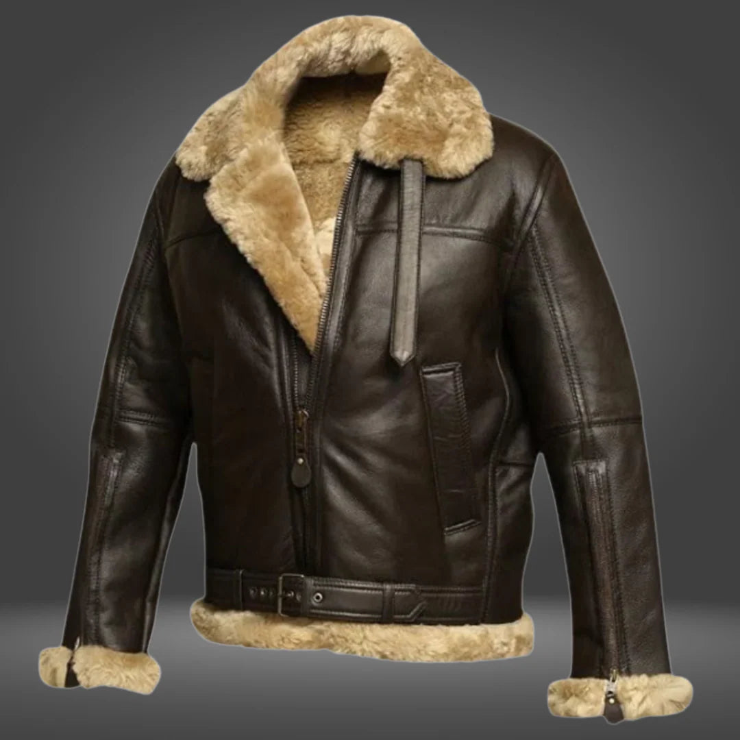 ROCKY | Chaqueta de Cuero Cálida 