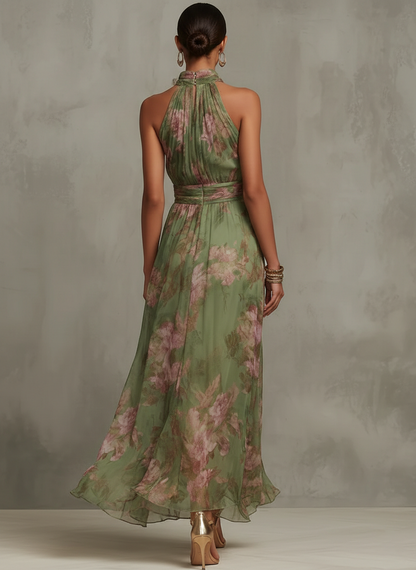 Serena ∙ Vestido Largo con Estampado Floral