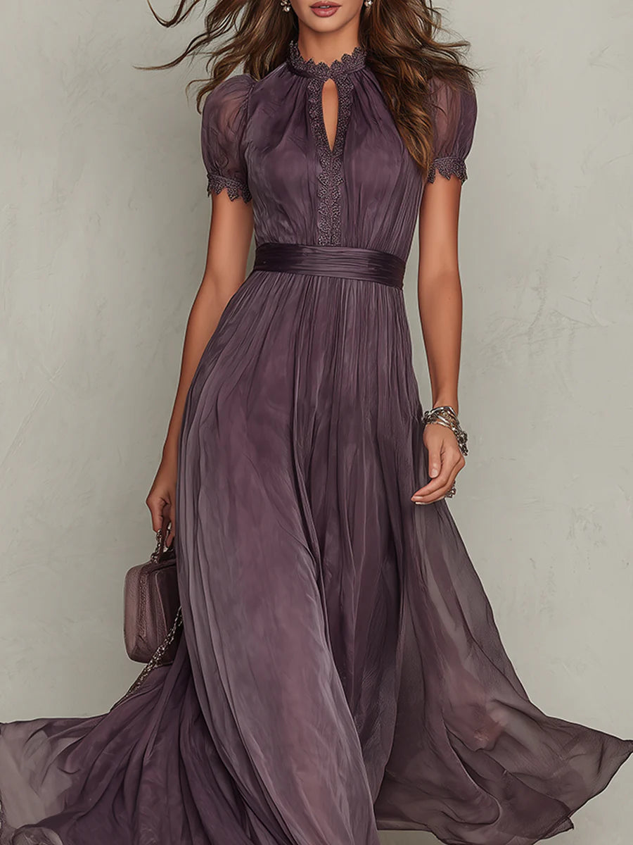 Flavia • Vestido Largo con Escote en Forma de Llave